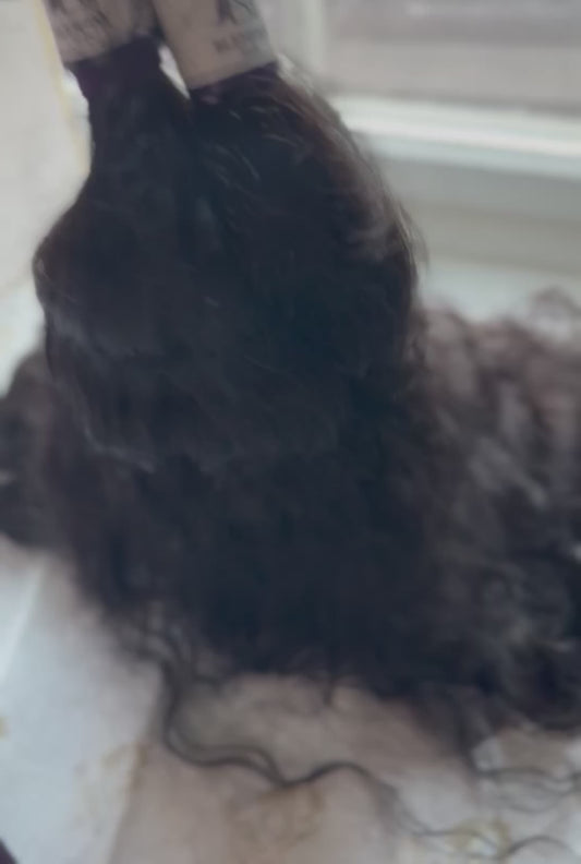 Raw Curly Bulk Hair