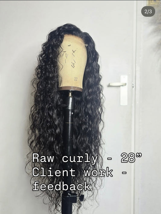 Closure Raw Indian Curly Unit